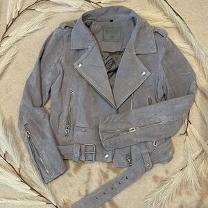 Revolve x Blank NYC suede jacket with silver hardware